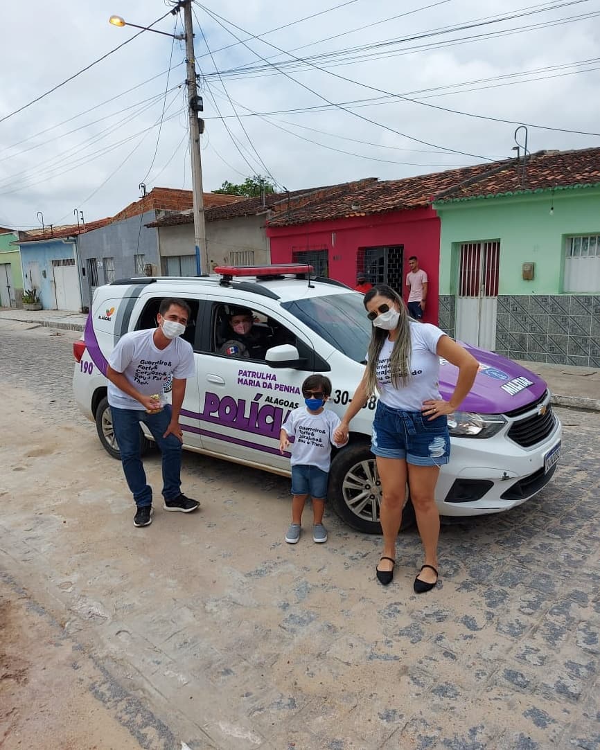 Garoto de 2 anos vence a covid e policiais fazem carreata em Arapiraca; vídeo!