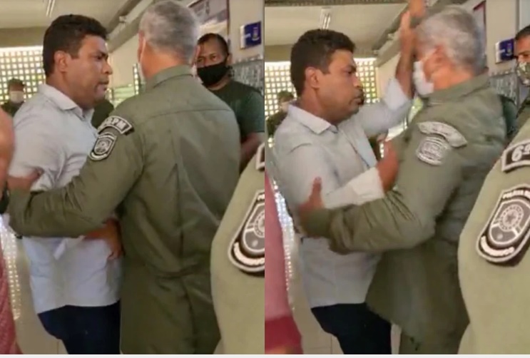PE: Deputado e comandante da PM trocam agressões durante vacinação de policia